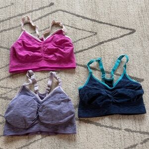 Old Navy Sports Bra Set - Pink, Purple, and Blue